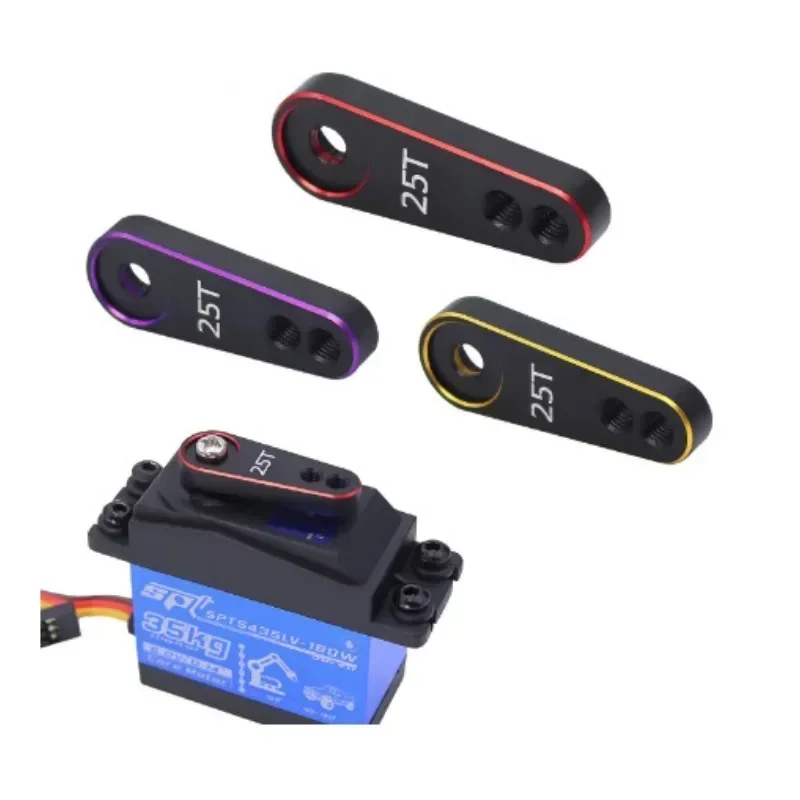 

Aluminum Servo Steering Arm 25t For Trxs Trx4 Axial Scx10 Tamiya 1/10 1/8 Rc Crawler Truck Futaba Savox Emax Hsp Servo Motors