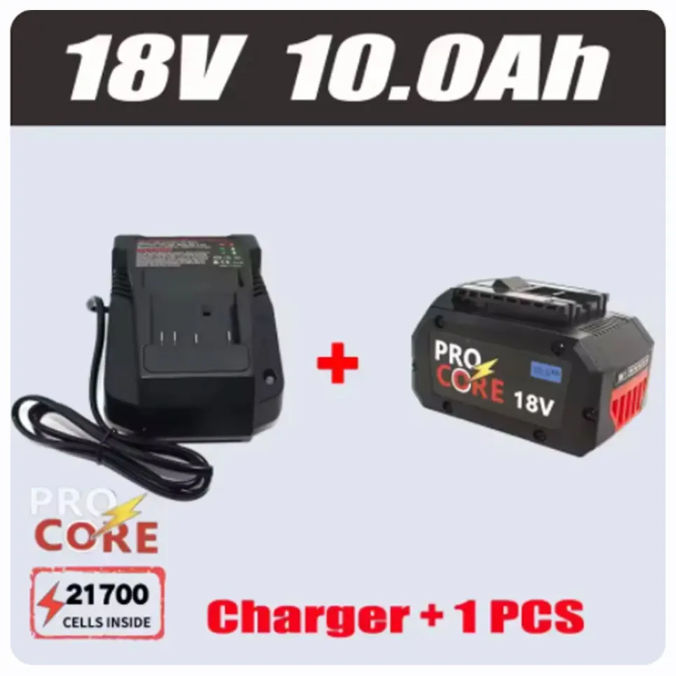 Voor Bosch 18V professionele GBAGBH GSR GSB BAT618 BAT609 BAT620 originele 18V 10.0Ah batterijtool om de batterij te vervangen - afbeelding 1