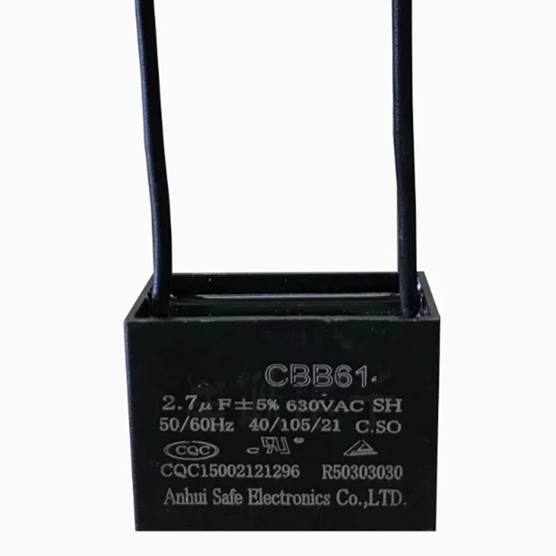 2PCS CBB61 Welding Machine Fan Motor Fan Start Capacitor 630V 0.22UF 0.33UF 1.2UF 2.2UF 2.7UF 15UF 1.5UF