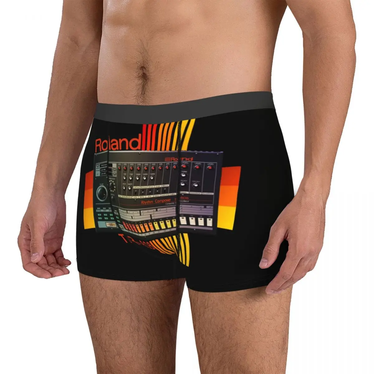 Boxer Underpants Shorts Roland Tr-808 Drum Machine Model Panties Men's Comfortable Underwear for Homme Man Boyfriend Gifts