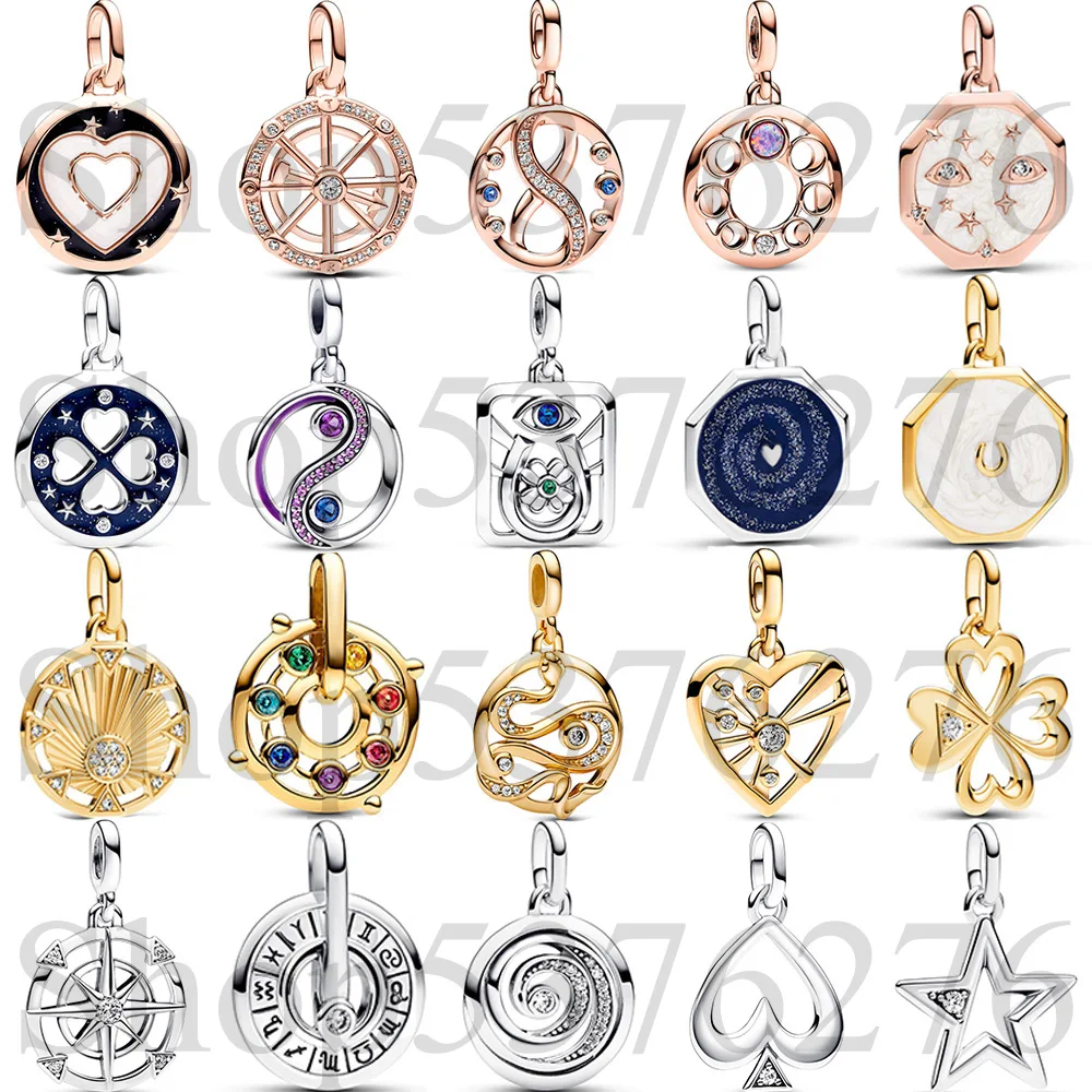 

Стерлингового Серебра 925 пробы, бусина Lucky Spade Hearts, лучи, медальон, подвеска, подходит для модных женщин, браслет серии Me, ожерелье, подарок, ювелирные изделия своими руками