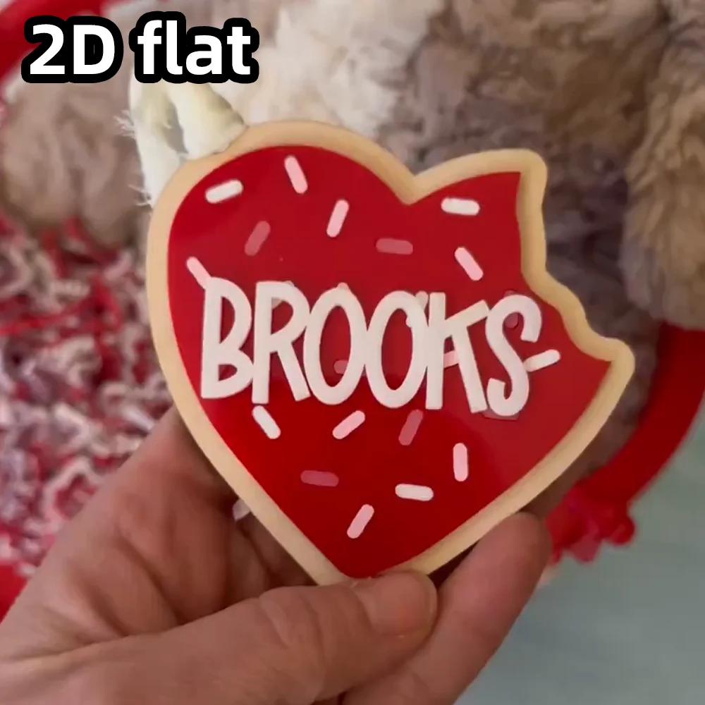 قطعة واحدة من علامة اسم عيد الحب، علامة اسم السلة على شكل قلب، علامة هدية عيد الحب الشخصية، ديكور عيد الحب للأطفال