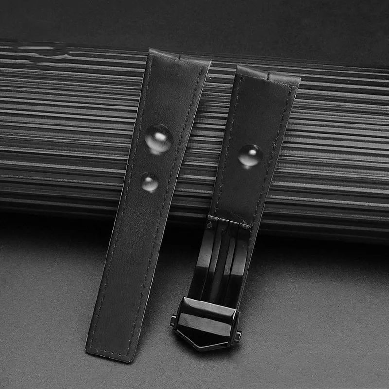 High quality cowhide strap 22mm suitable for TAG Tiggo Ya Carlisla Porsche Edition Monaco Inheritance 6 cowhide leather strap