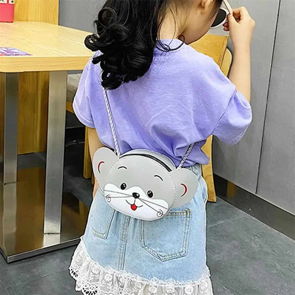 1Pcs Mini Crossbody Bag for Children Cute Cartoon Cat Baby Girls Shoulder Bags Boys Kids Small Coin Purse Handbags Wallet