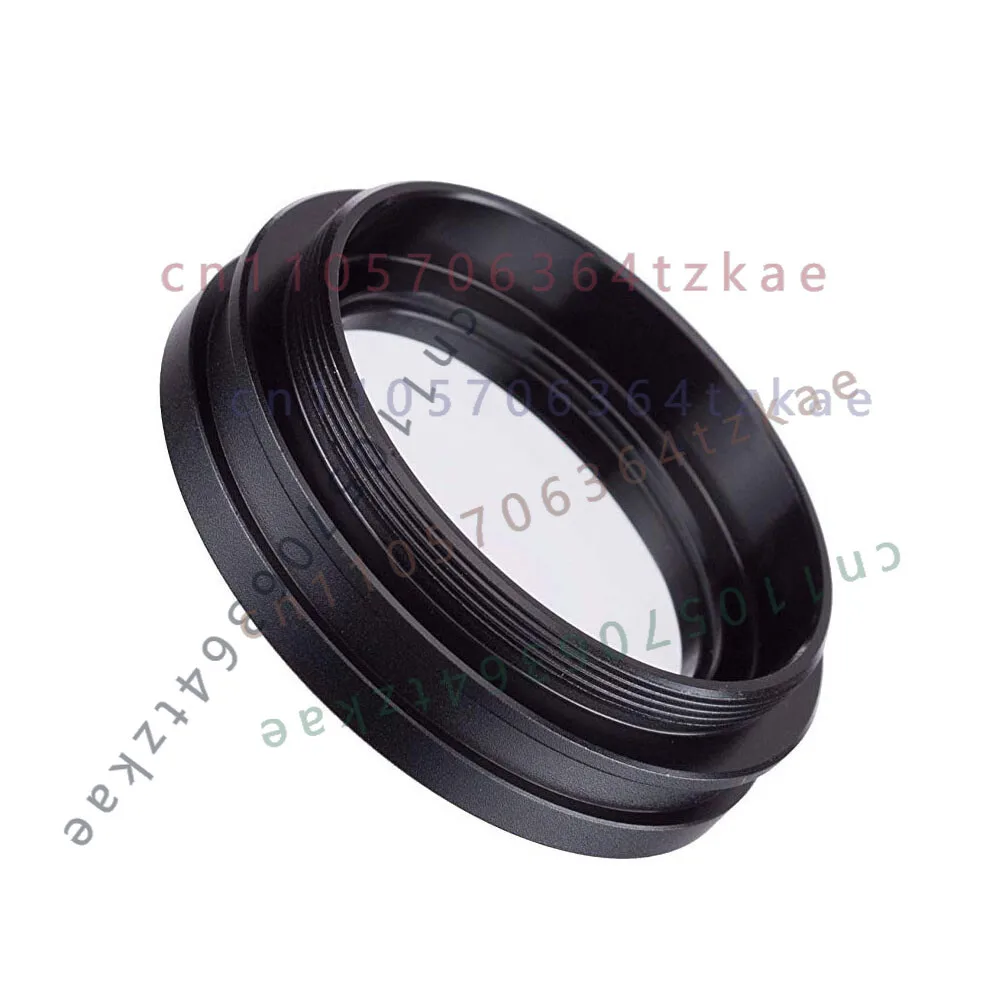 1X Protection Aux Barlow Lens M48×0.75 Optical Spare Part For Stereo Microscope Objective Lens Anti‑Collision Protection