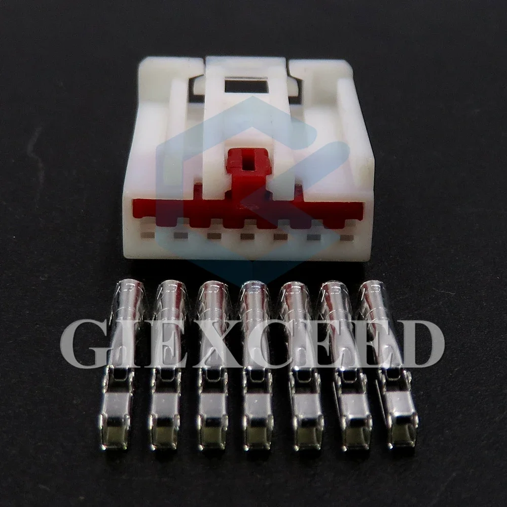 2 Sets 7 Pin Unsealed Plug Auto Plastic Housing Adapter AC Assembly Car Electric Wiring Connector 1 Series Automotive Parts