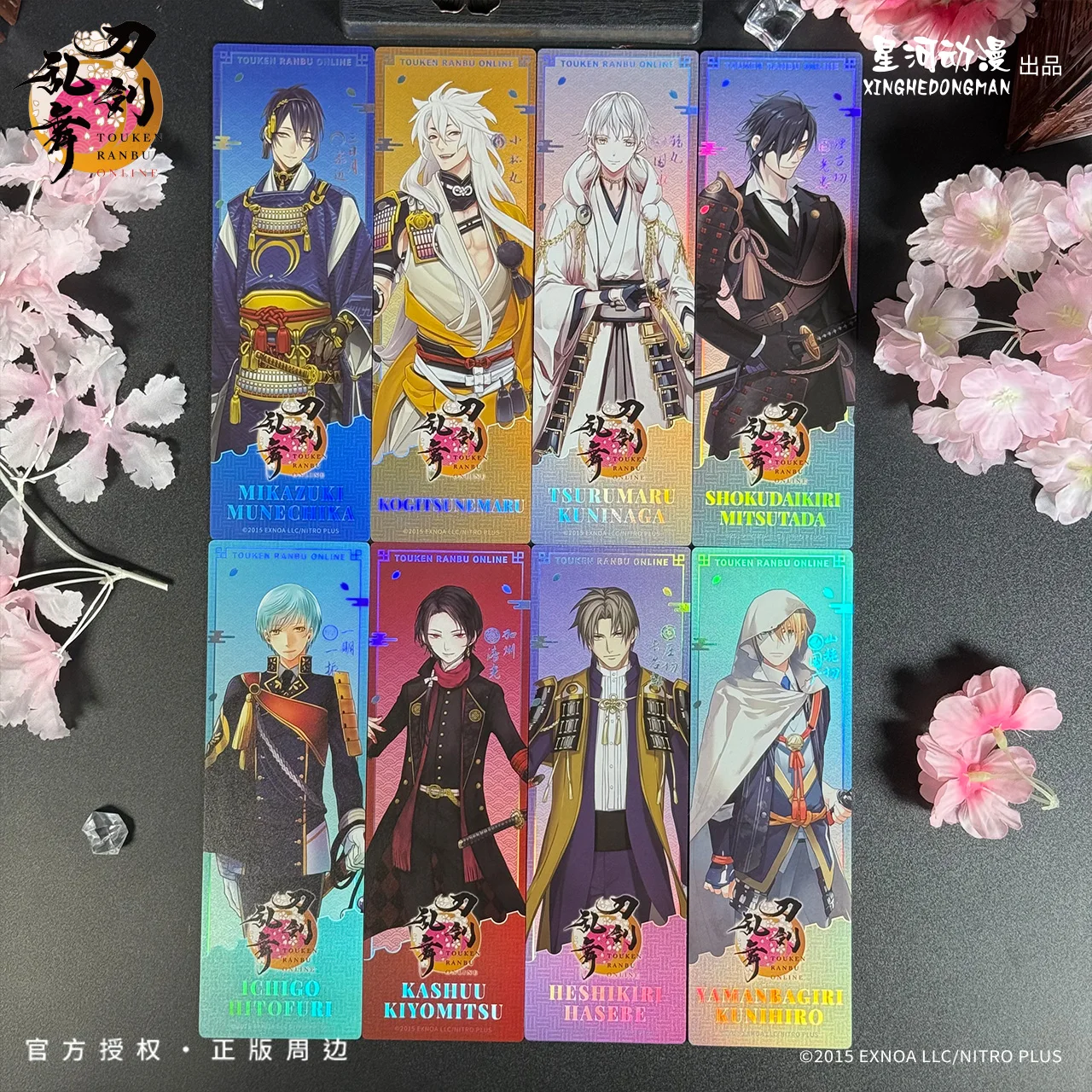 

Touken Ranbu Mikazuki Mitsutada Kashuu Kiyomitsu Tsurumaru China Official Authorization Daily Painting Series Laser Ticket