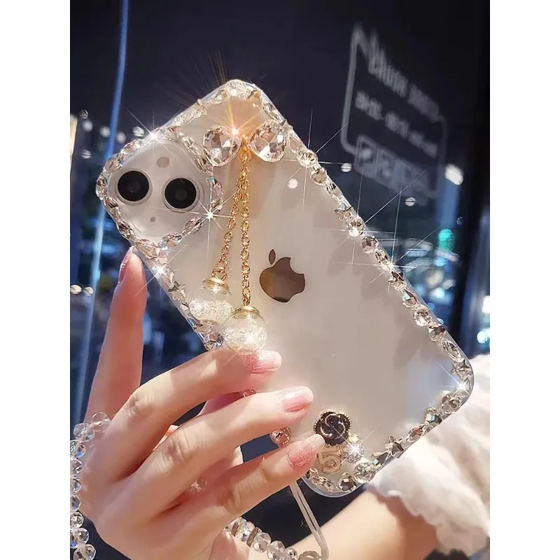 

Handmade Case with Tassel for Huawei, Luxury Case for P30, P50Pro, P40lite, Mate30, 40, Honor 8X, 9X, 50, 60Pro