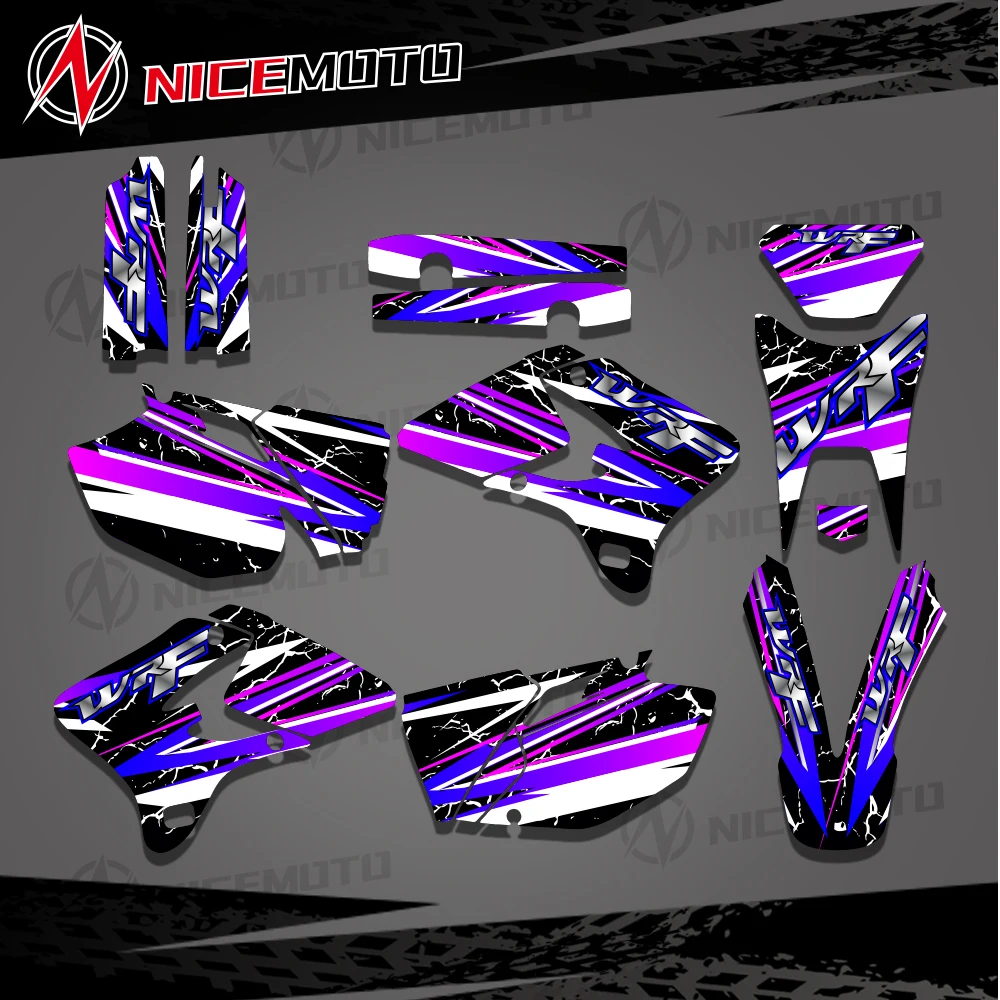 For YAMAHA WR 250F WR 450F WR250F WR450F WRF 250 450 2003 2004 Graphics Decals Stickers Motorcycle Background Custom