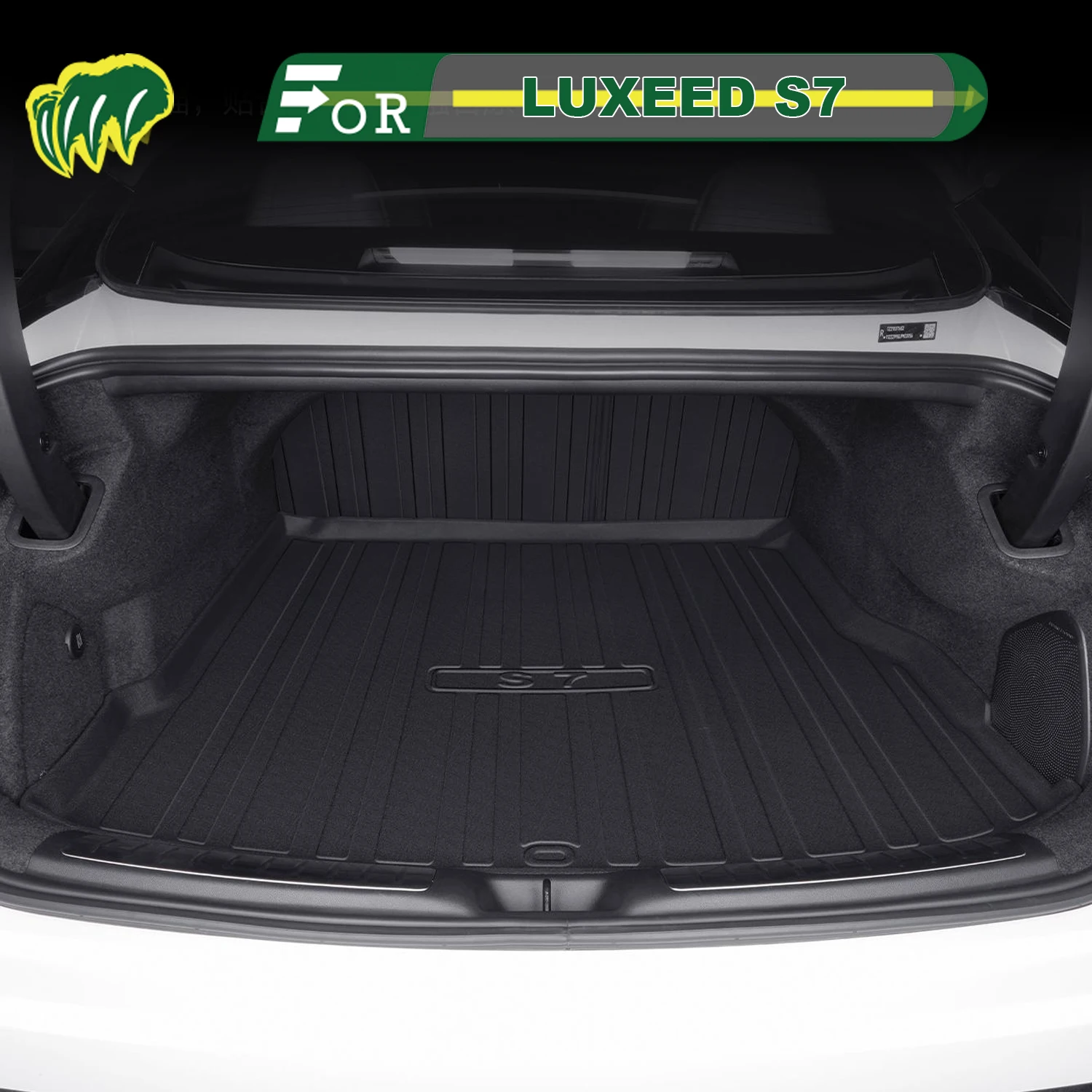 

Для Huawei LUXEED S7 2023-2025 TPE индивидуальный коврик для багажника автомобиля всесезонный коврик для багажника 3D-образная подкладка для багажника защитный коврик для спинки стула