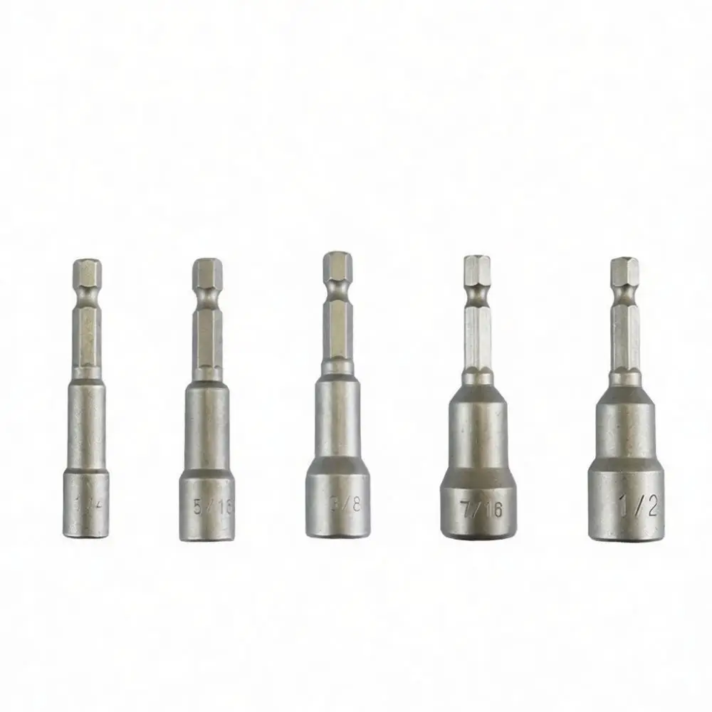 65mm Magnetic Hex Socket Tool For For Fuxin Power Screwdriver Bit Impact Driver Chrome Vanadium Steel Nut Setter Hand Repair