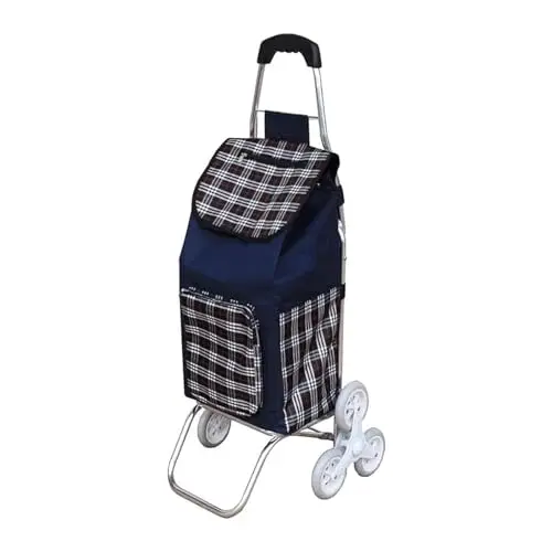 cart Large Space Shopping Carts Aluminum Shopping Hand Truck Portable  Trolley Folding Grocery Cart