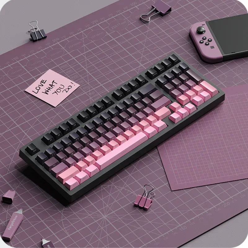 ForgeAnt F98 Mechanical Keyboard Custom Side Carving Single Mode Wired Hot Plug Keyboard Black RGB Game Office Notebook Computer