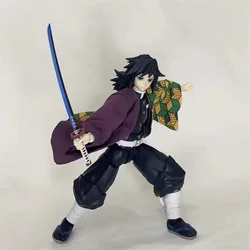 1/12 Scale Japanese Anime Demon Slayer Blade Role Tomioka Yoshiaki Cloth Cloak Kimono Fit 6inch shf Action Figure Body Models