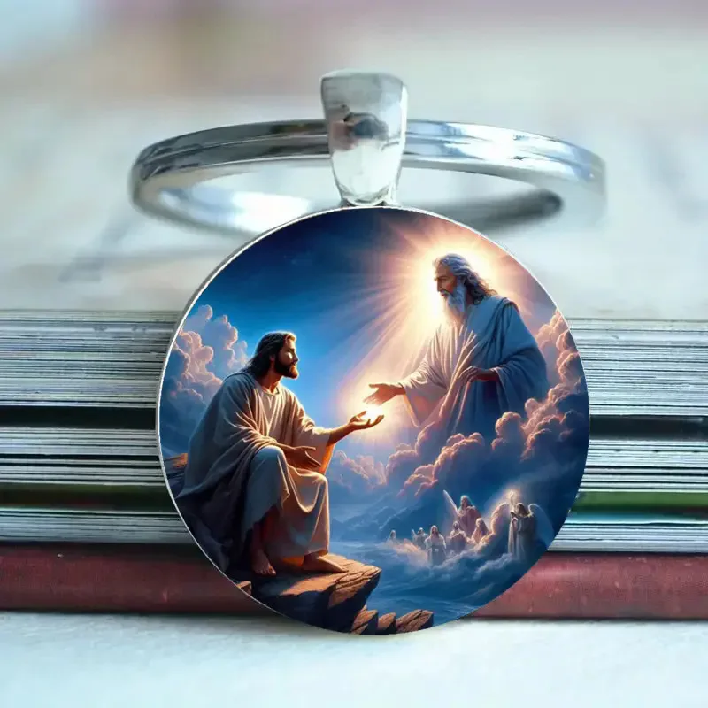 Cross Border Popular Keychain with Noble and Elegant Colored Dolphin Pattern Glass Pendant Keychain Manufacturer Direct Sales