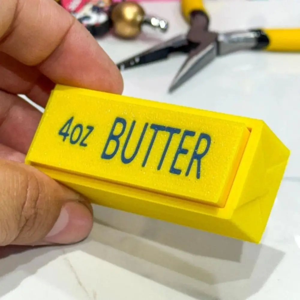 3D Printed Fidget Clicker Keychain Lightweight Solid Printing Material Finger Squeeze Sturdy Design Compact Hanging Loop