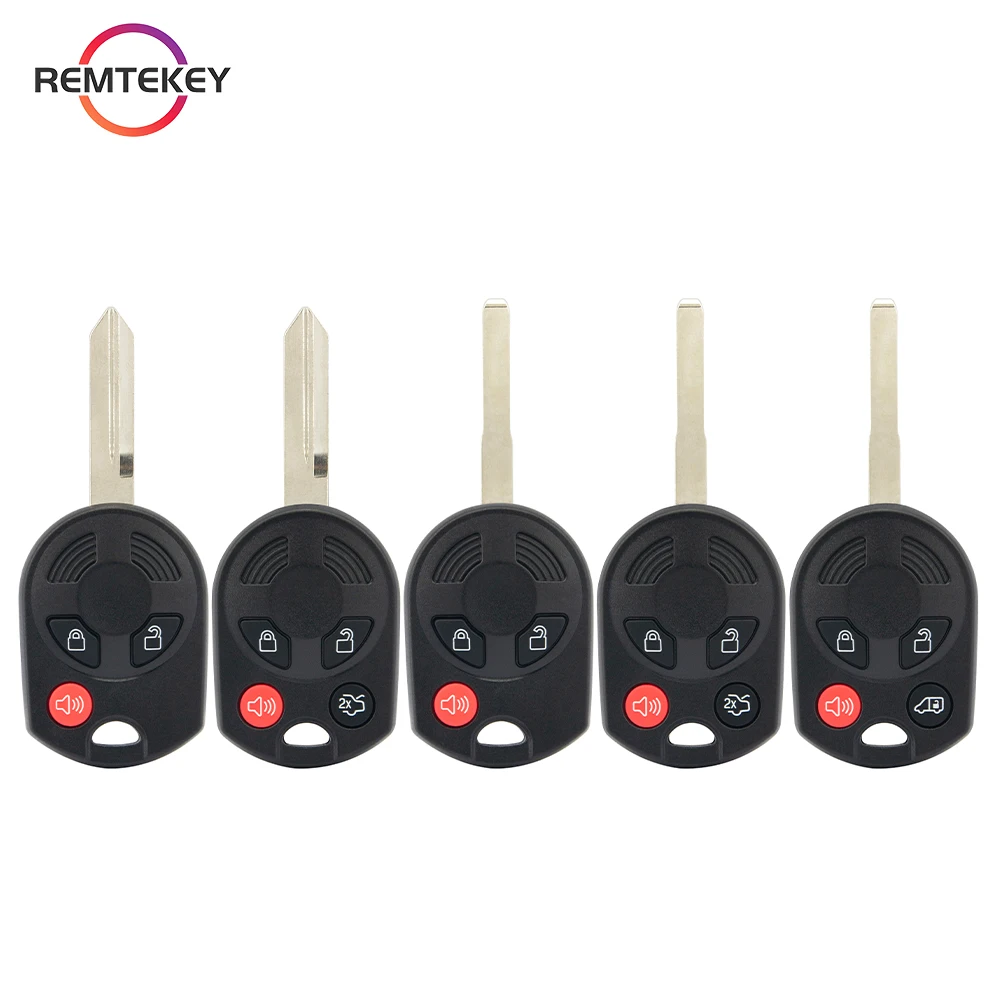 

REMTEKEY Remote Head Key Fob Case Shell FCC OUCD6000022 HU101/FO38 Blade for Ford Fusion Escape Focus Edge Mercury Mariner