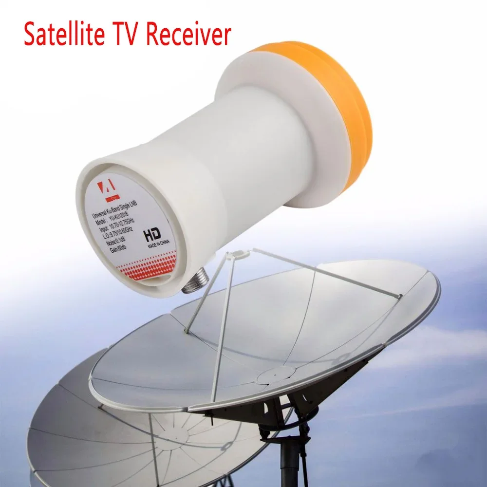 Hight Quality Full HD DIGITAL KU-BAND Universal Single LNB Satellite Receiver L9.75/10.6KU Ku 1 Output LNBF