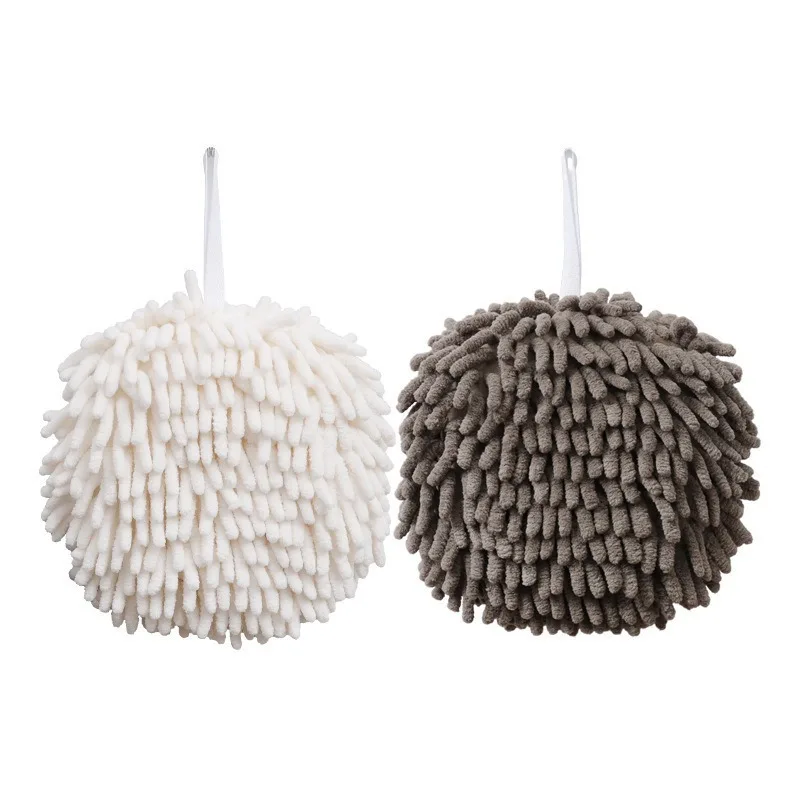 Chenier Absorbent Quick-Drying Hand Towel for Kids Hanging Type Cute Kitchen Handkerchief Cloth for Household Dress Accessories