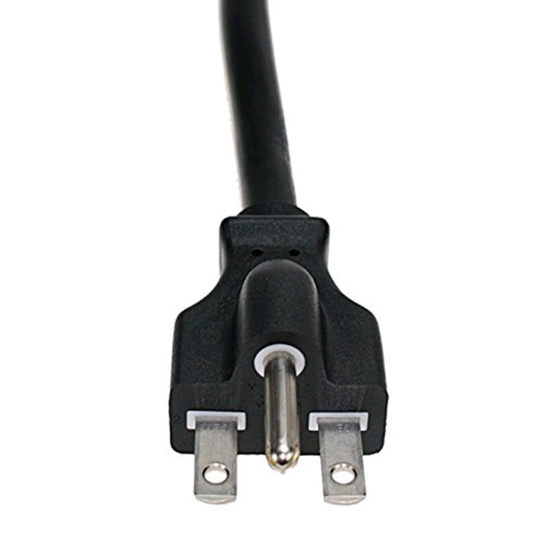 4 шт. круглый два горизонтального американского стиля шнур питания с тремя вилками американский стандартный кабель питания штепсельная вилка американского стандарта