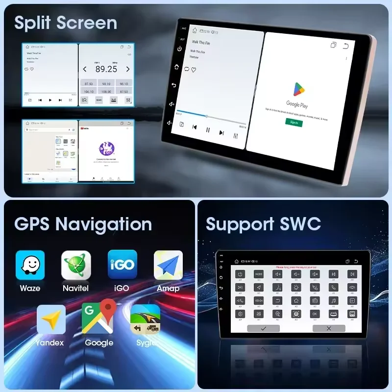 راديو السيارة اللاسلكي Carplay أندرويد لمازدا 3 2004-2009 مشغل وسائط متعددة 2 Din ستيريو Autoradio GPS والملاحة وحدة الصوت