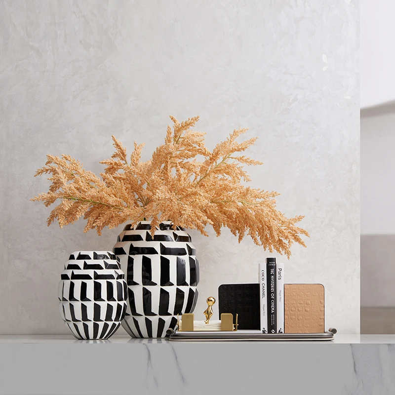 

TV Cabinet Decorative Ornament Light Luxury High-end Vase Sales Office Model Room Living Room Simulated Flower Flower Ware