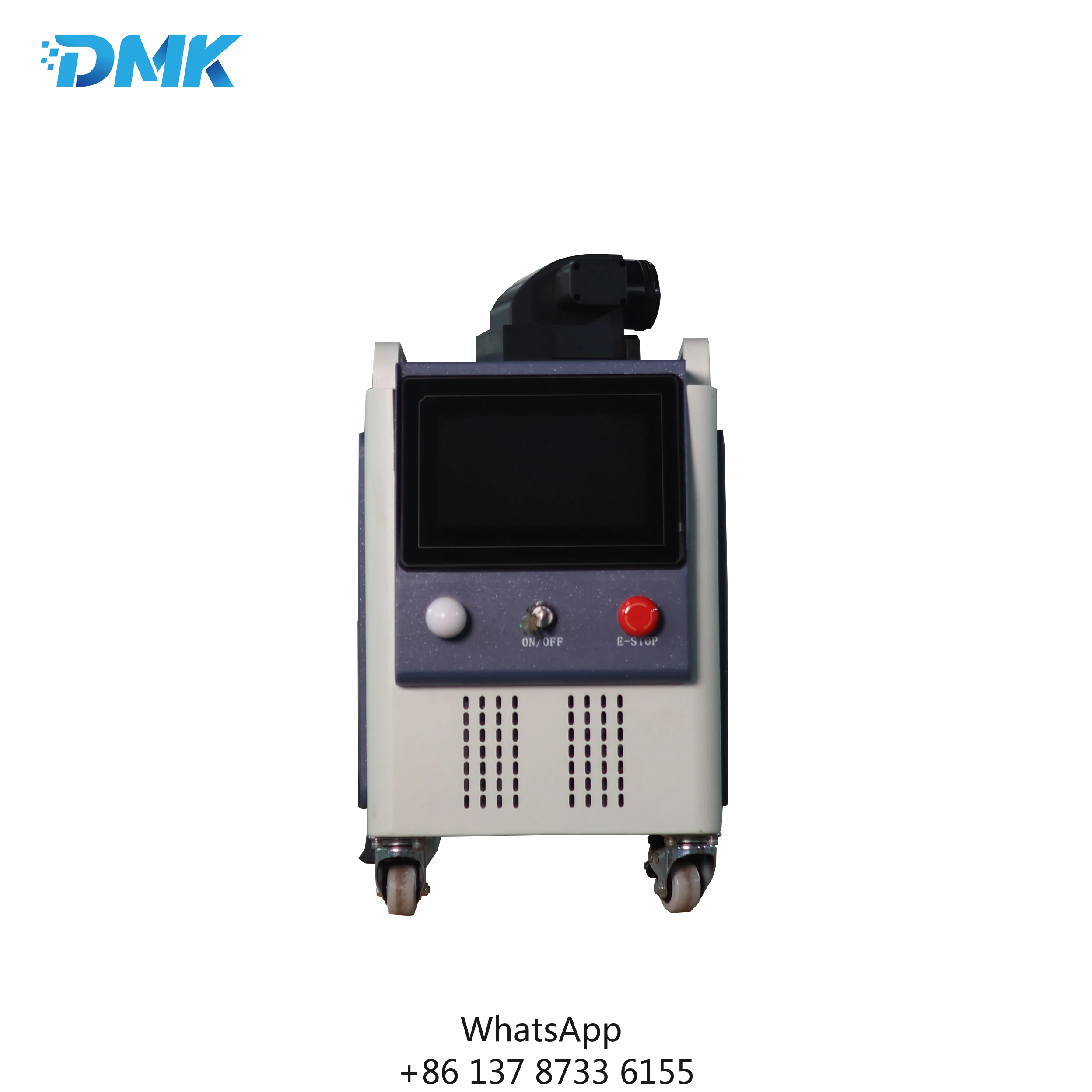 Mesin Pembersih Laser Serat Pulsa DMK LASER 300w 500w, Peralatan Presisi untuk Pembersihan Kayu, Cat Mobil, dan Penghapusan Minyak