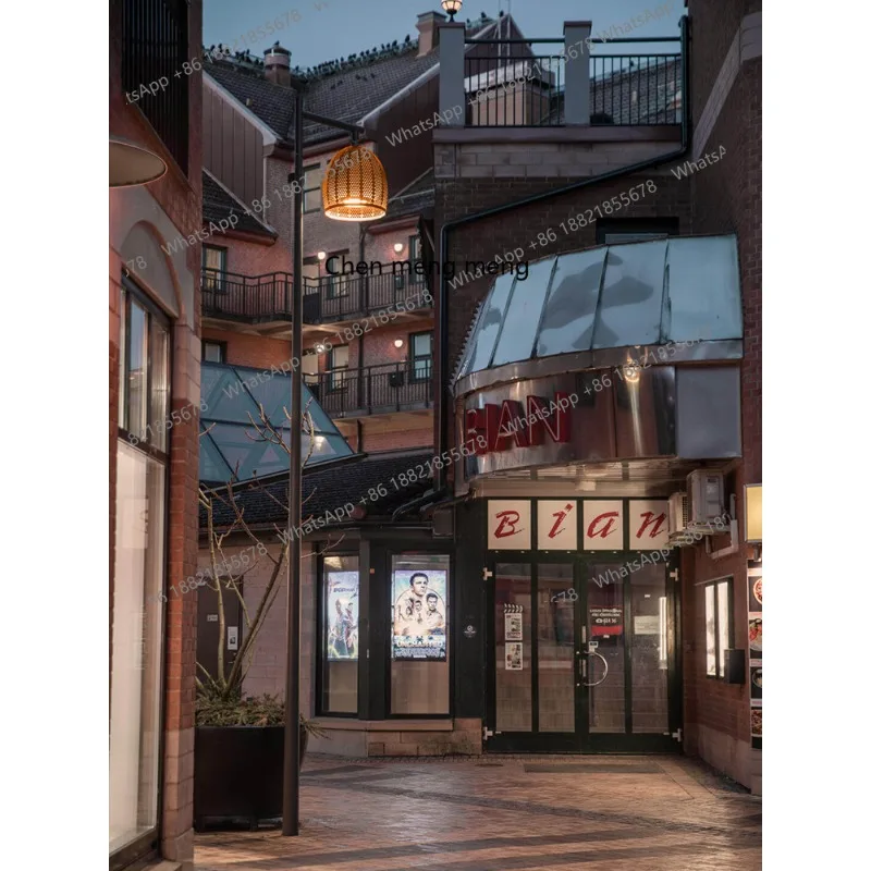 Simples e moderno jardim solar pólo alto luz ao ar livre comunidade jardim luz área cênica bloco estrada luz de rua