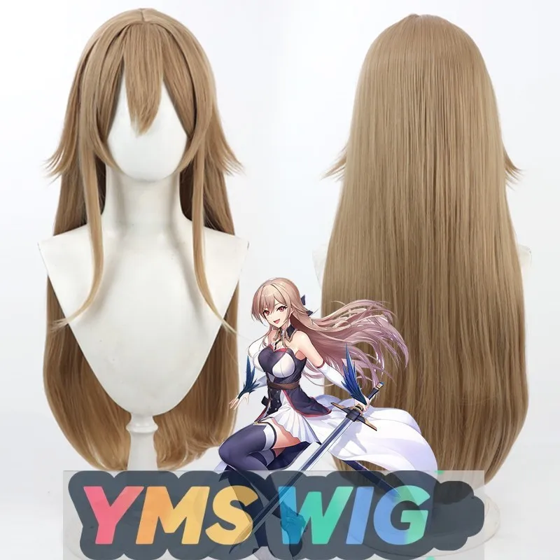 【YMS WIG】Blazing Sky Dome Wiki Crimson Sky White River Nana Cosplay Perücke, gerade Kopfhaut, langes glattes Haar