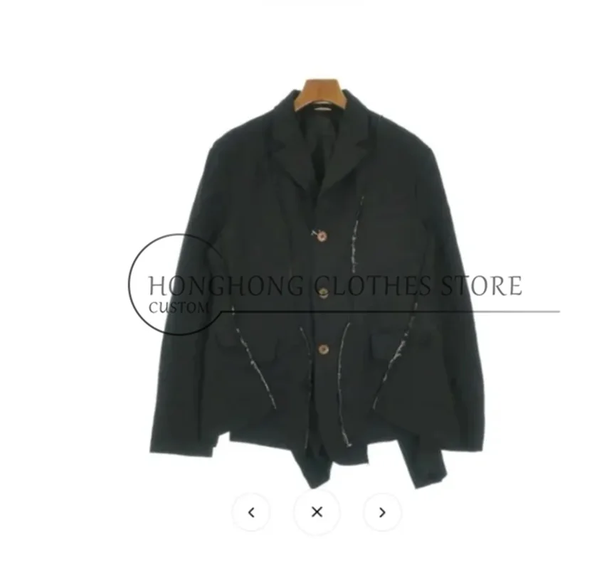 

The new single-button suit jacket features multi-layered cutting designs. The new custom men's clothing in large sizes.