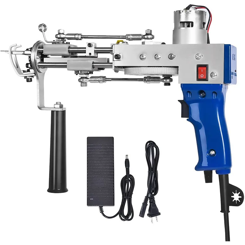 Electric Carpet Tufting Gun Carpet Weaving Gun Tool Puncture Upgrade Cut Pile And Loop Pile Embroidery 2-in-1 Flocking Machines