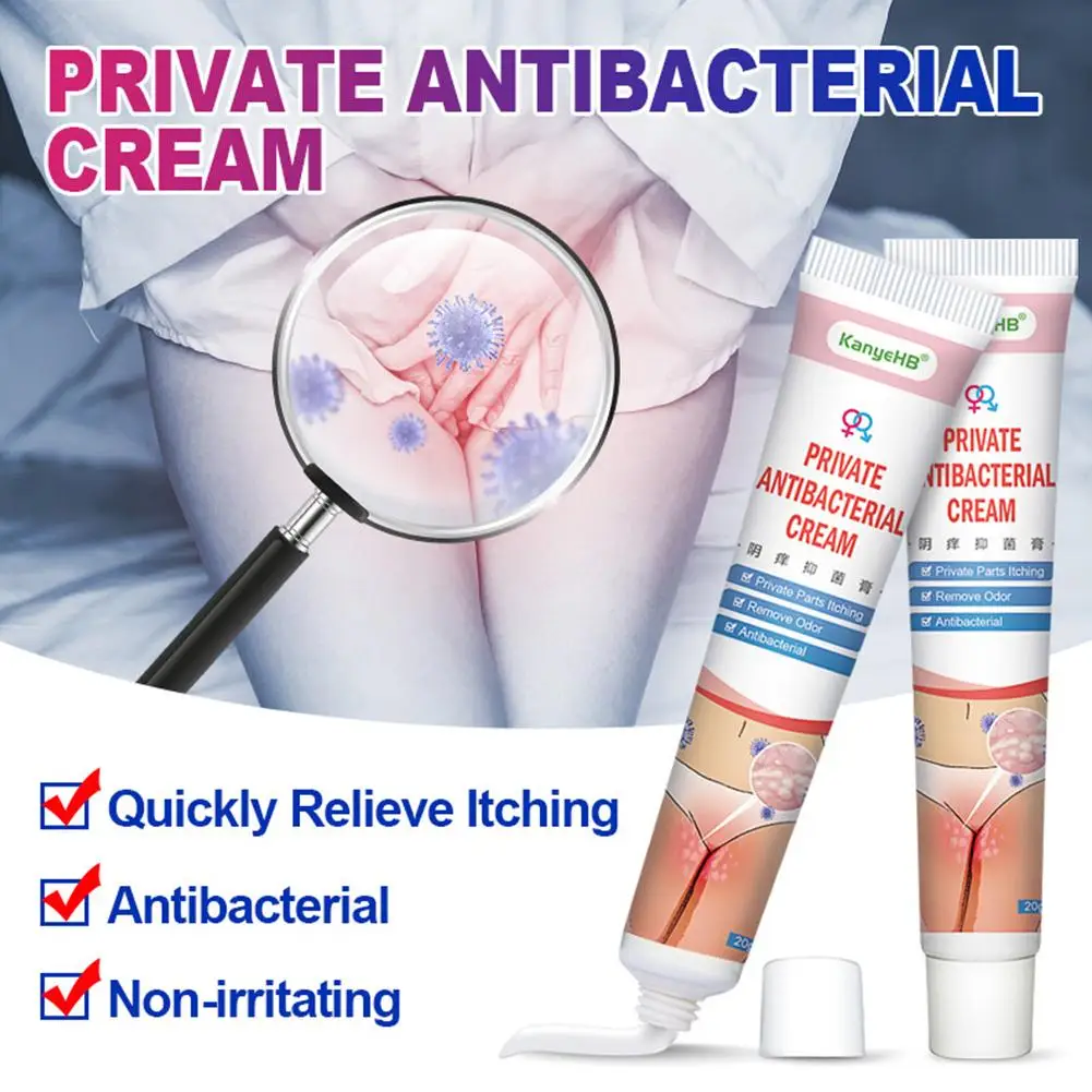 Skin External Cream Gently Moisturize Private Areas Reduce Odor Remove Care Health Itching External Protects Inflammation C W1N2