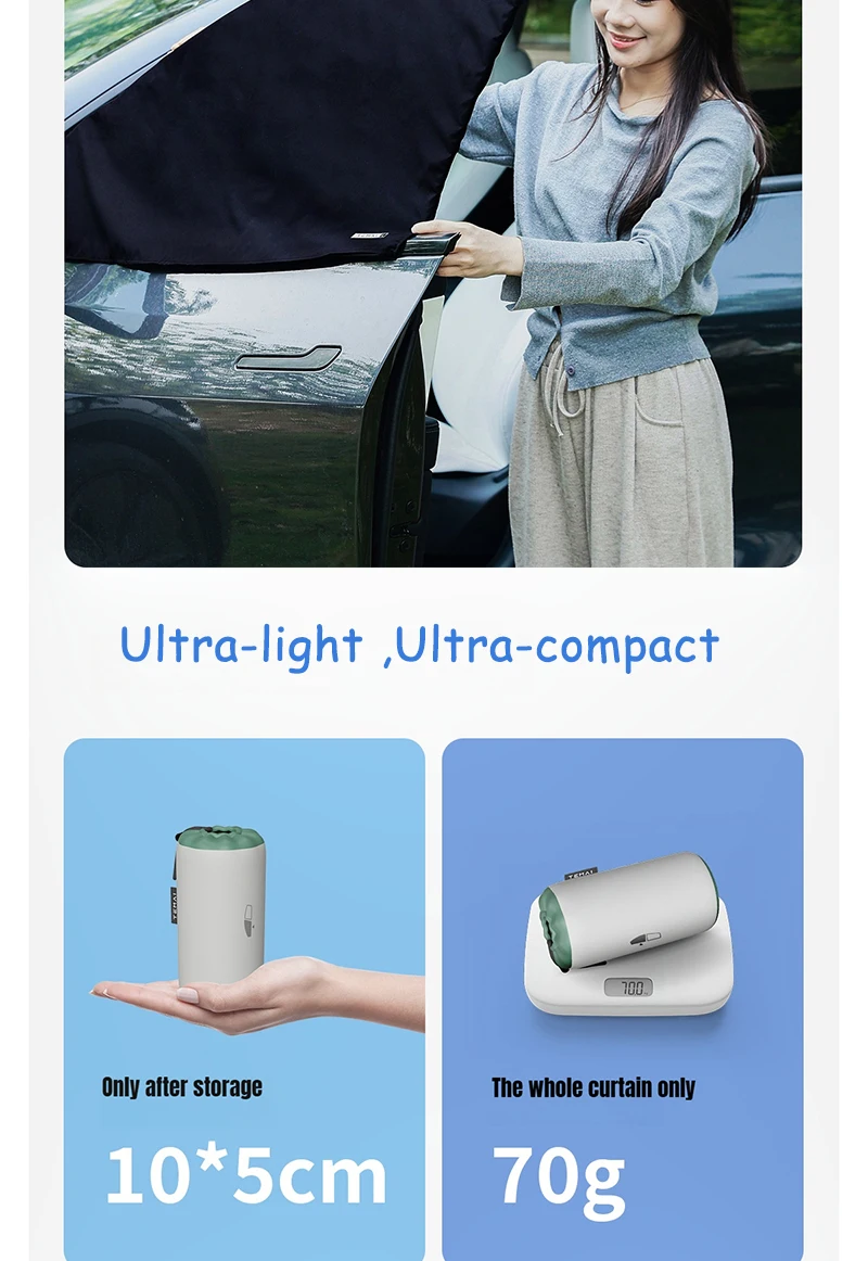 Für Tesla Model Y Juniper Model 3 Highland Seitenfenster-Sonnenschutz 4 Stück Camping und Mittagsschlaf – Detail 13