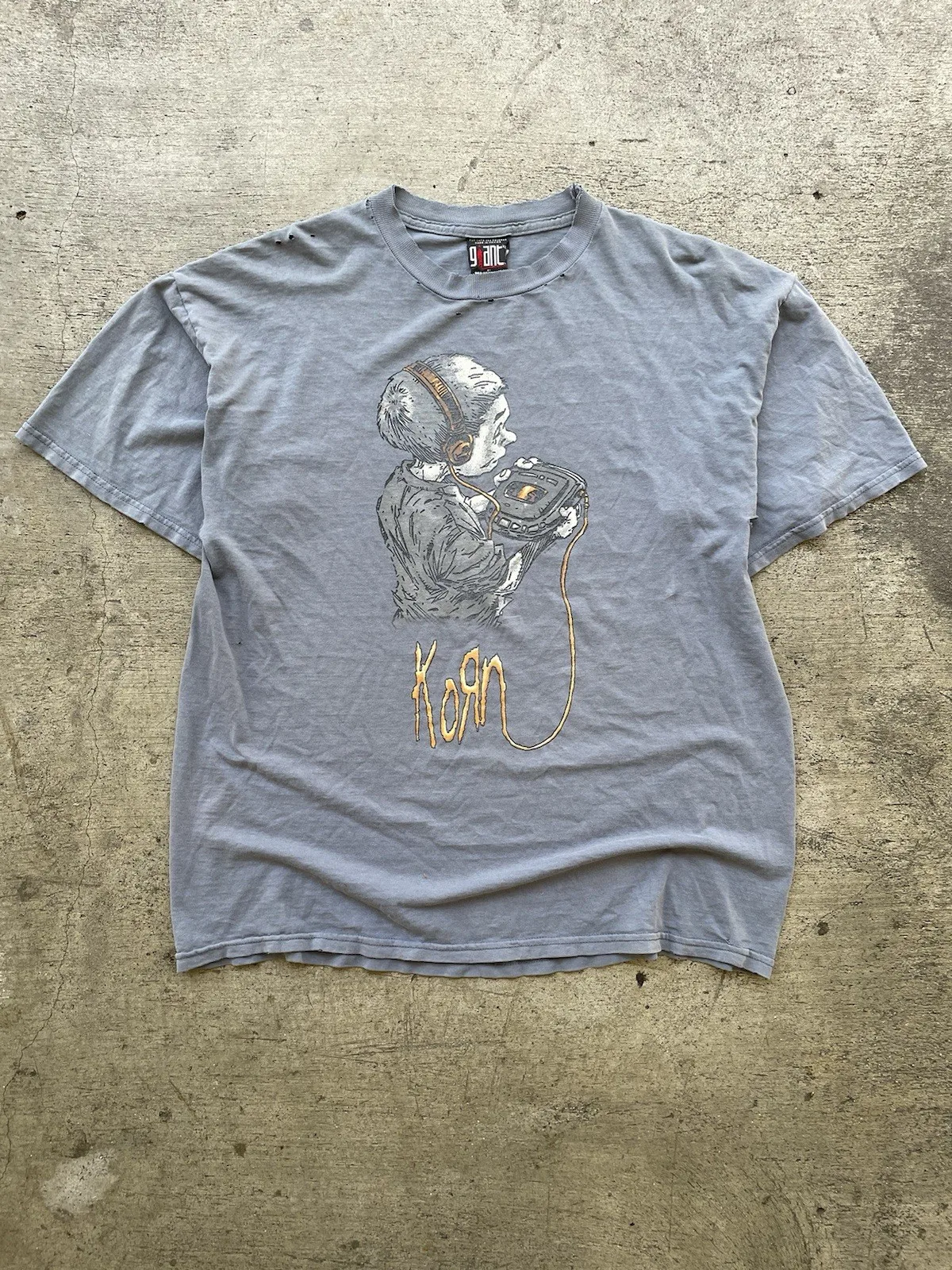 Vintage anos 90 Korn siga o líder gigante tag camiseta Graal XL
