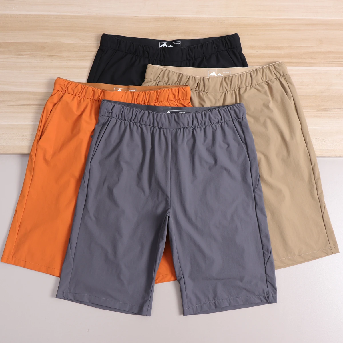 

Outdoor Quick Dry Pants Men's Summer Thin Breathable Sports Elastic Straight Leg Mountain Climbing Hiking Casual Five-Quarter...