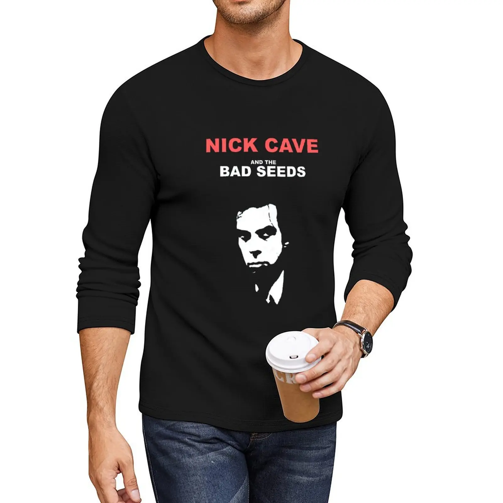 Nick Cave And The Bad Seeds Classic Signature Music Long T-Shirt Blouse boys t shirts Men's t shirts