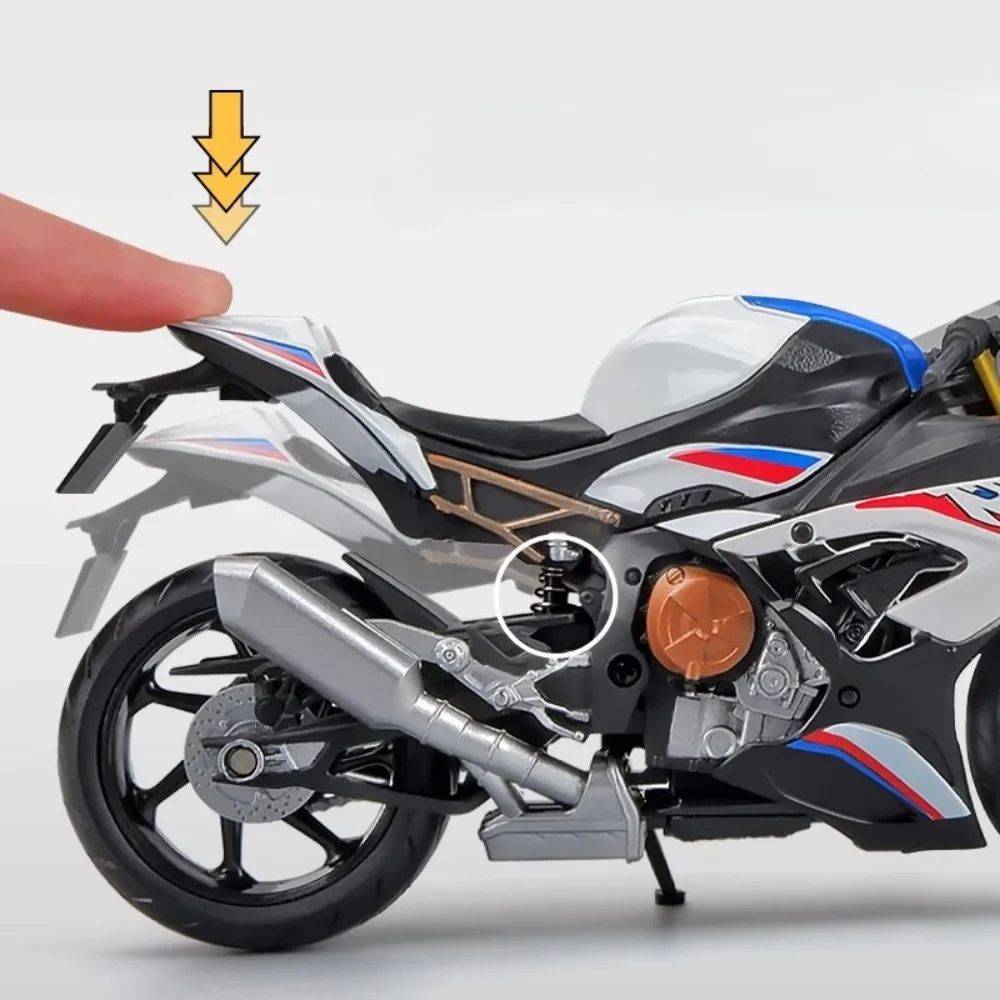 1:12 BMW S1000RR سباق الدراجات النارية لعبة مجسمة سبيكة دييكاست امتصاص الصدمات الحرة عجلات نماذج المحرك هواية الحلي الهدايا