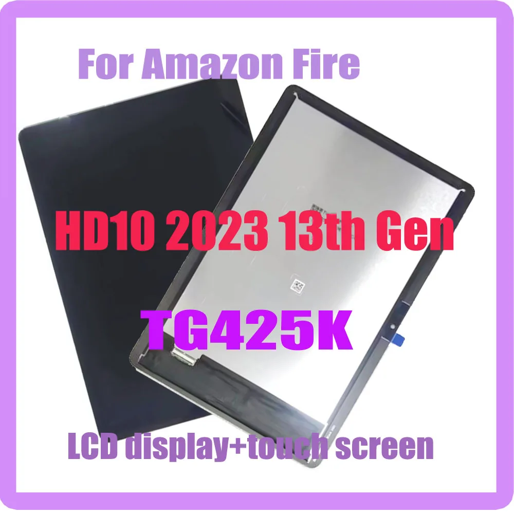 Nuevo LCD de 10,1 pulgadas para Amazon Fire HD10 2023 13th Gen pantalla LCD Digitalizador de pantalla táctil para Amazon Fire HD10 Kids Pro TG425K reemplazo