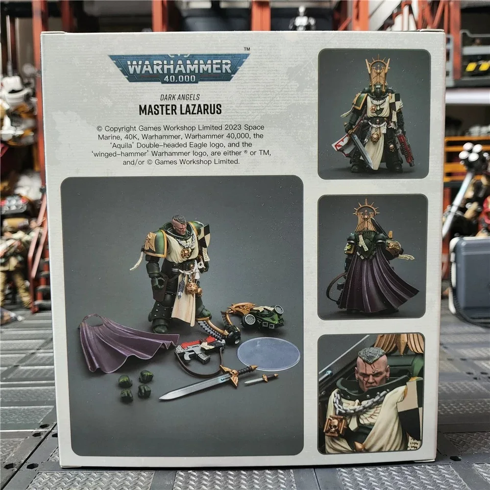 

【In stock】JOYTOY Warhammer 40K Dark Angels Master Lazarus 1/18 Action Figure Toys