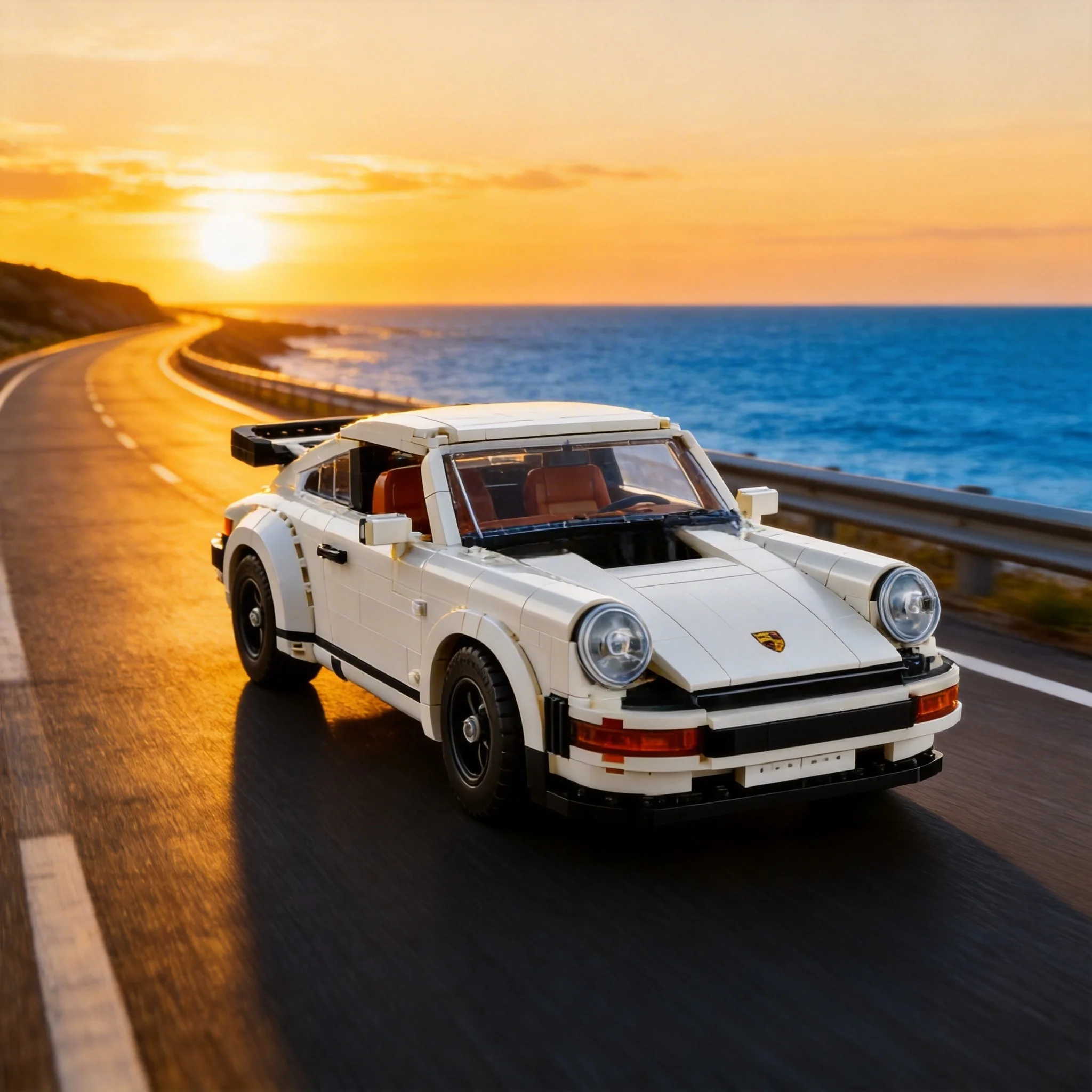 

New retro model building block set 2in1 race classic model kit adult and youth toys holiday gifts