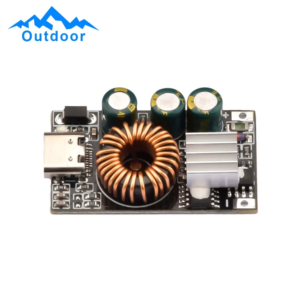 Mobile Phone Charging Board Fast Charge Car Modification Module DC Voltage Reduction Module Fast Charging Board 30/65W Type-C