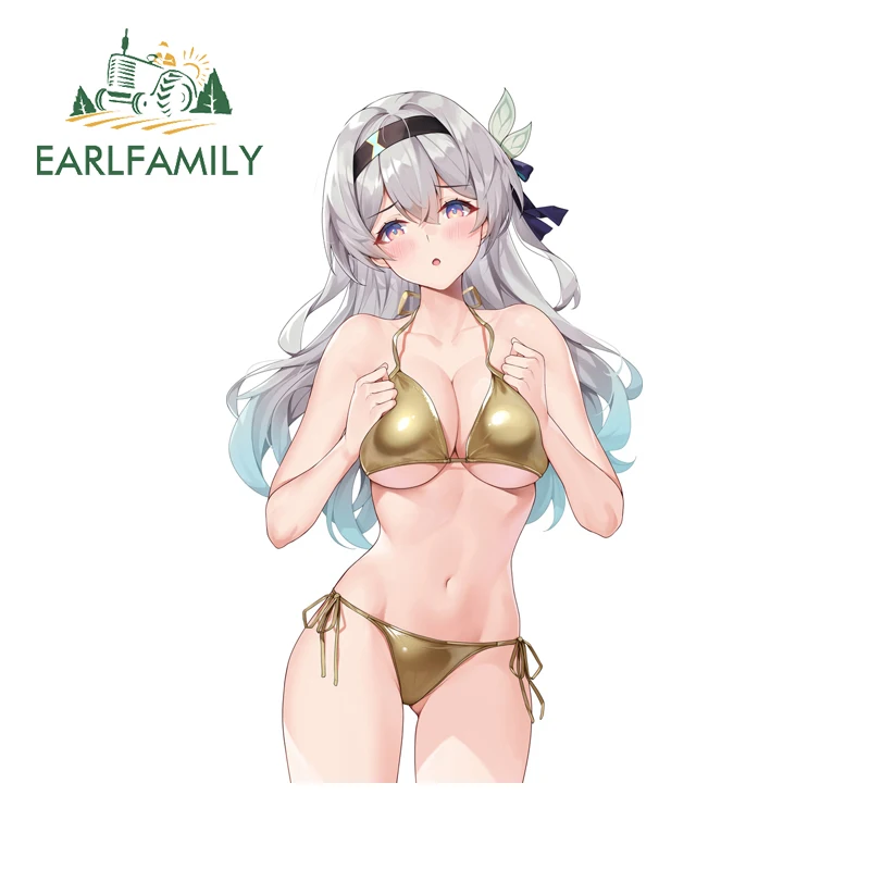 

EARLFAMILY Genshin Impact Firefly Creative Anime Stickers Personal Creative Decal Scratch-Proof PVC Fashion Occlusion Scratch
