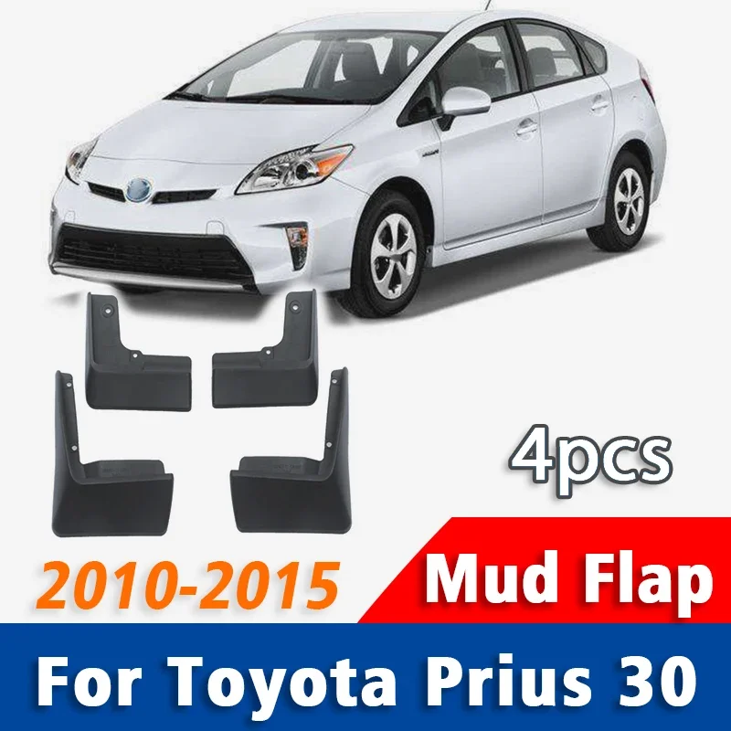 

For Toyota Prius 3 XW30 3rd Gen 2010-2015 Mud Flap Guards Splash Mudguard Fender Mudflaps Car Accessories Front Rear 4pcs