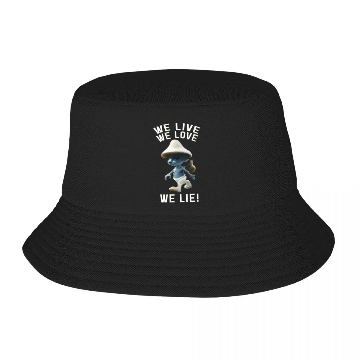 

Летняя Пляжная Шляпа Hatwear We Live We Love We Lie, наряды, Панама в стиле хип-хоп, унисекс, Кепка от солнца с мемом в виде кошек и грибов для кемпинга