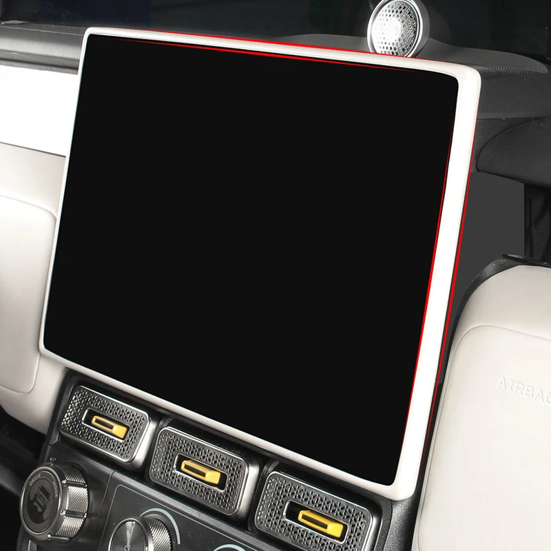 Silicone Screen Bezel Protector Anti Scratch Interior Decor Frame For Chery Icar V23 Central Control Navigation Screen Auto Modi