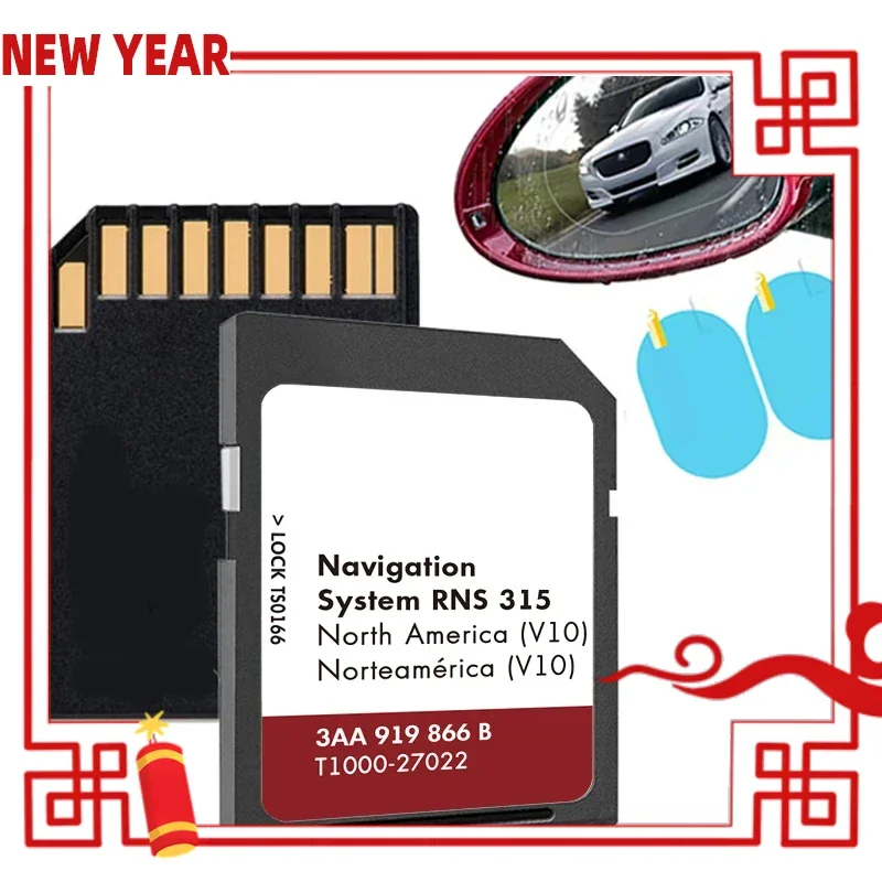 

for VW Beetle/GTI/CC/EOS/Golf/Jetta/Passat/Tiguan Vehicle Update Canada USA Mexico Maps GPS Sat Nav 8GB SD Card 2018 Navigation