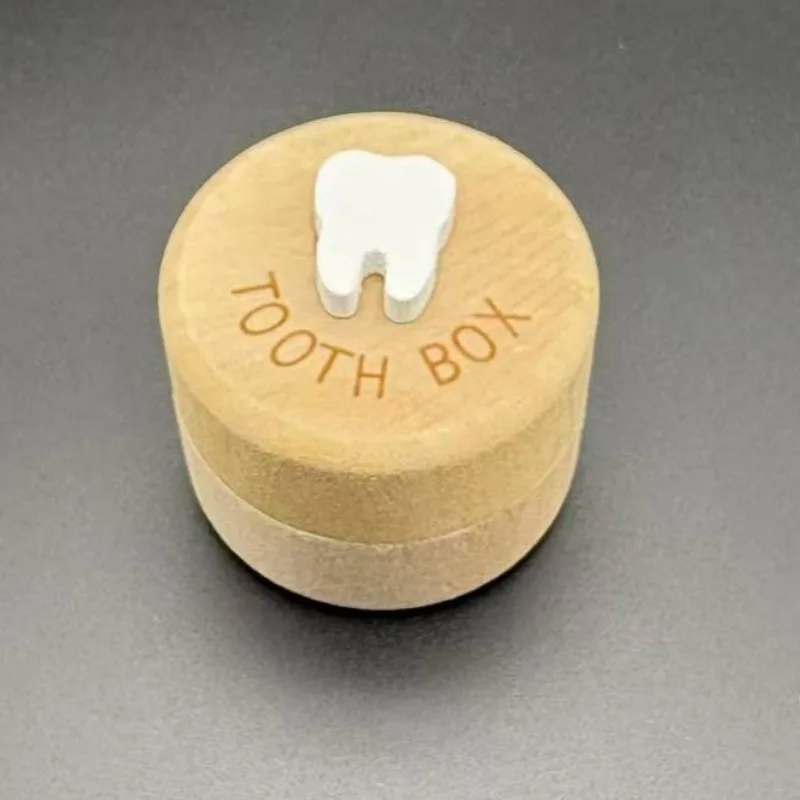 صندوق ذاكرة خشبي لأسنان الطفل، تصميم خرز، منظم تذكار، حقيبة تخزين الأسنان الأولى، سلك سري إبداعي #6