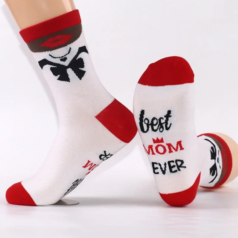 AB رسالة مصمم الرجال النساء الهيب هوب الشارع موضة الكرتون الجوارب تأثير المجسم الجدة مضحك مستقبلية عادية طاقم الجوارب