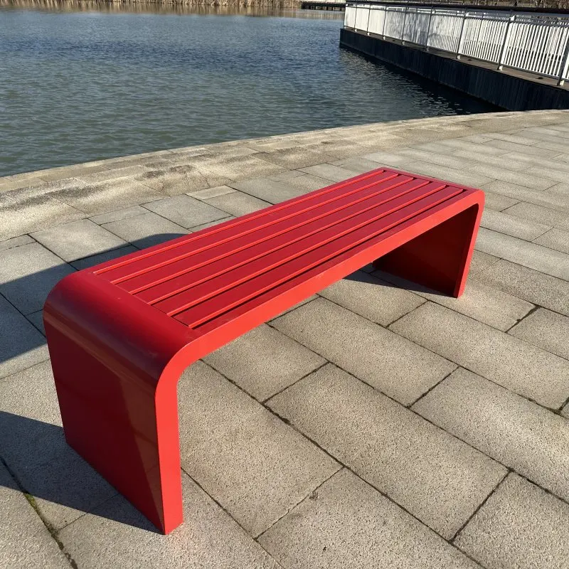 

Park Chair Outdoor Bench Internet celebrity Color Bench Outdoor Courtyard Court Rest Shopping Mall Seat Square Outdoor Bench