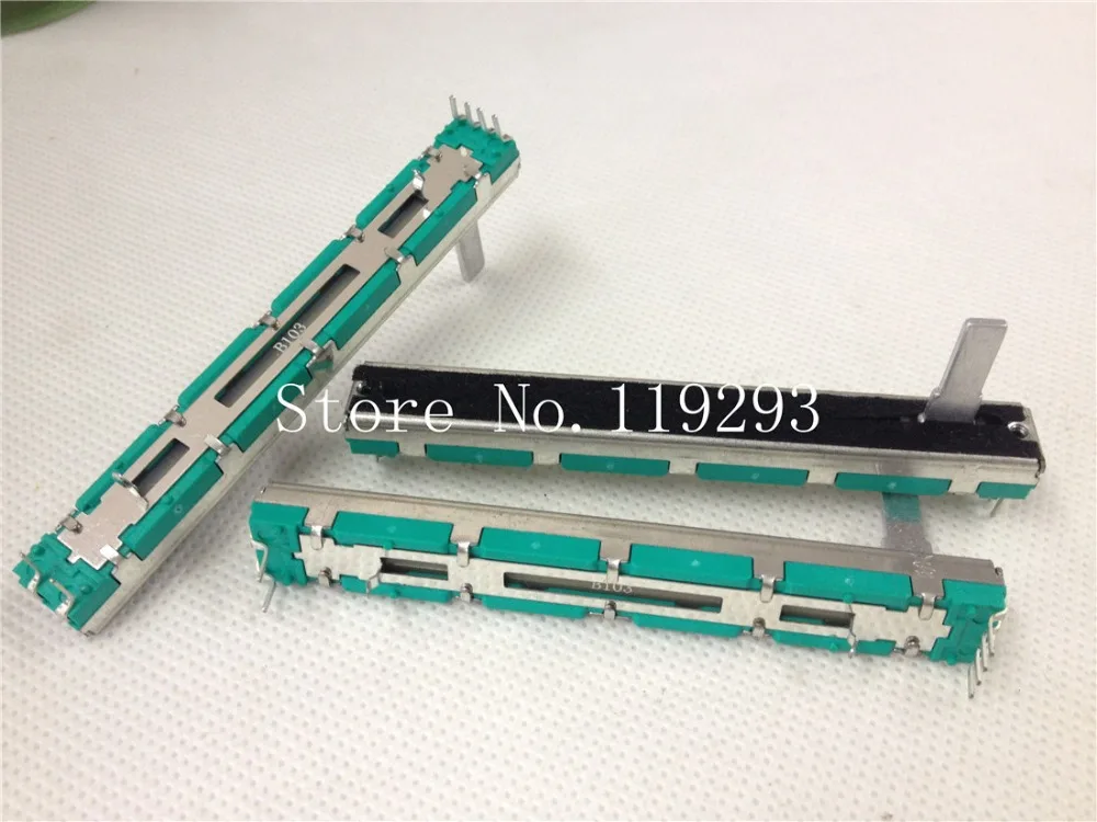 Double B10K B20K B50K B100K Original Behringer mixer fader 7.5 CM 7.5CM 75MM B10KX2  Potentiometer--10PCS/LOT - Image 2